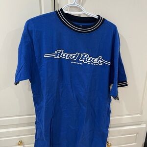 Hard Rock Cafe Blue Cotton Tee Vintage size Large